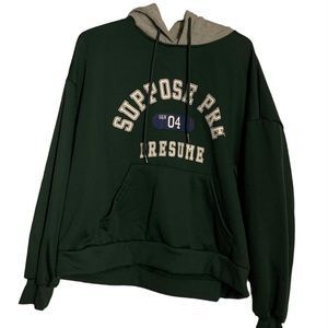 📍Green/Gray Hoodie from SHEIN